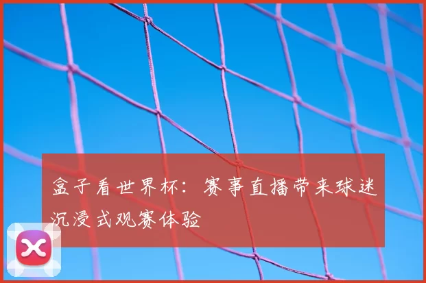 盒子看世界杯:赛事直播带来球迷沉浸式观赛体验